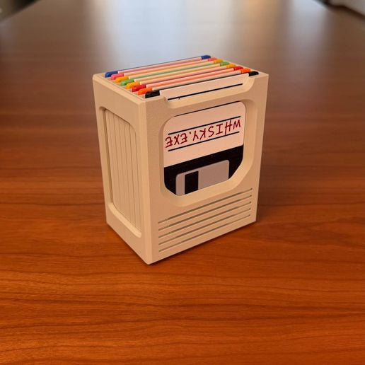Floppy Disk Coaster Set & Retro Tech Desk Decor