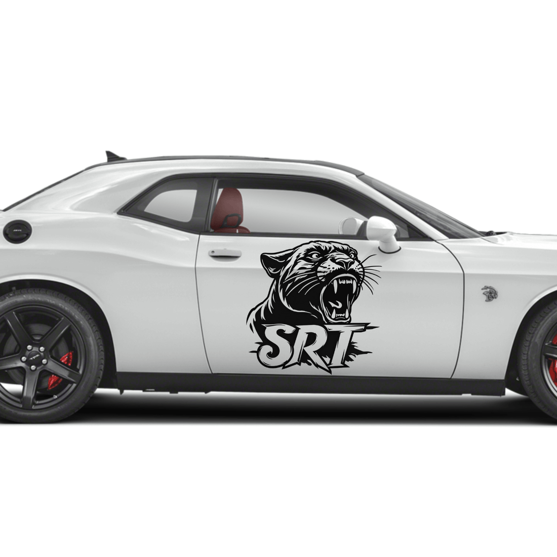 SRT Hellcat Logo Vinyl Decal Sticker – Dodge Challenger & Charger Muscle Car Graphic – 6" to 45" Weatherproof Window or Hood Sticker-0