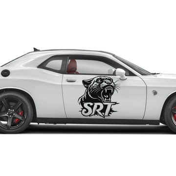 SRT Hellcat Logo Vinyl Decal Sticker – Dodge Challenger & Charger Muscle Car Graphic – 6" to 45" Weatherproof Window or Hood Sticker-0