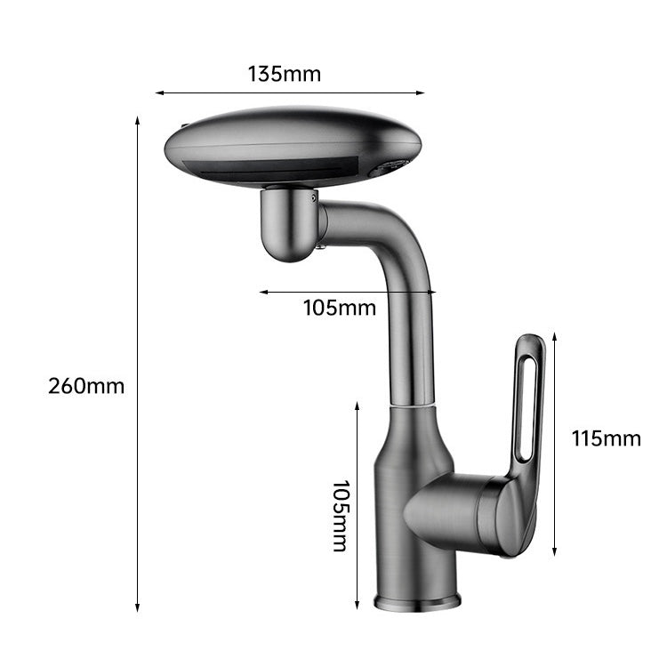 AeroSpa 4-Mode Stainless Steel Bathroom Faucet