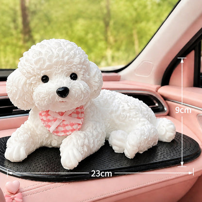 Dashboard Buddy-Squeezable Puppy Toy with mat
