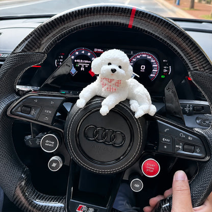 Dashboard Buddy-Squeezable Puppy Toy with mat