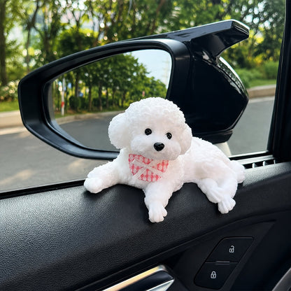 Dashboard Buddy-Squeezable Puppy Toy with mat