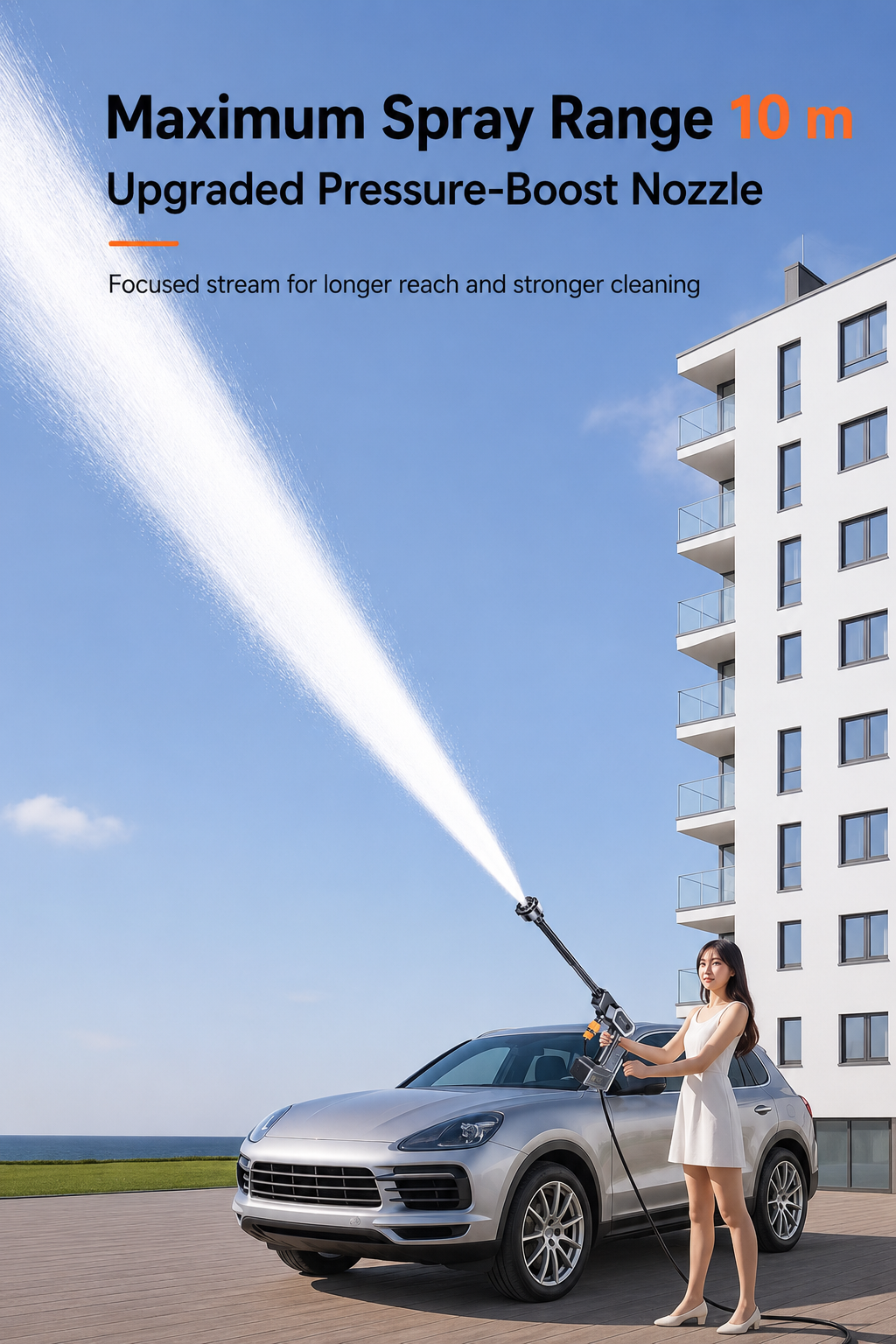 AquaJet Cordless High-Pressure Washer Kit with 7500mAh Battery