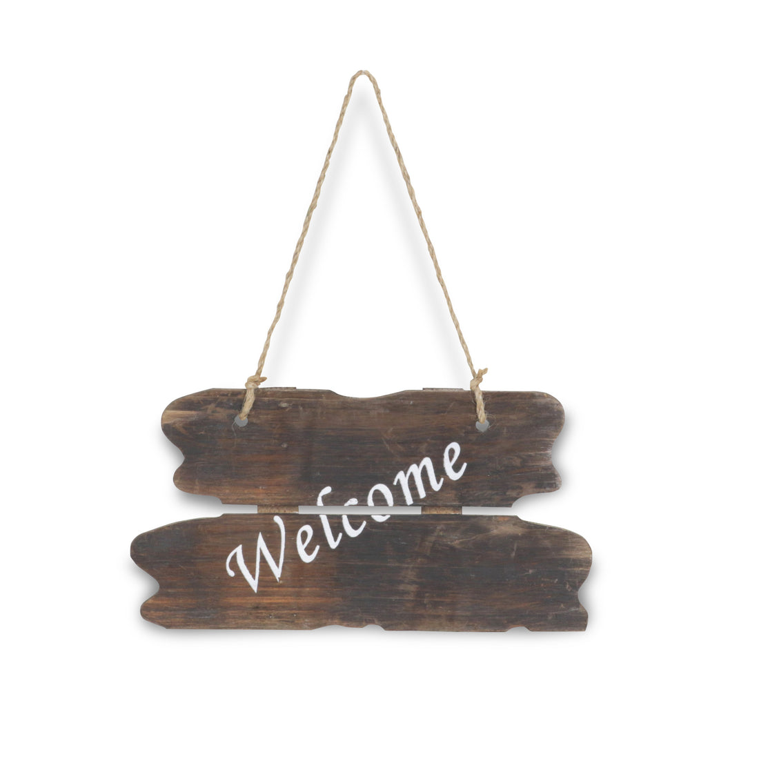 6" X 12" Brown Welcome Wood Wall Decor-0
