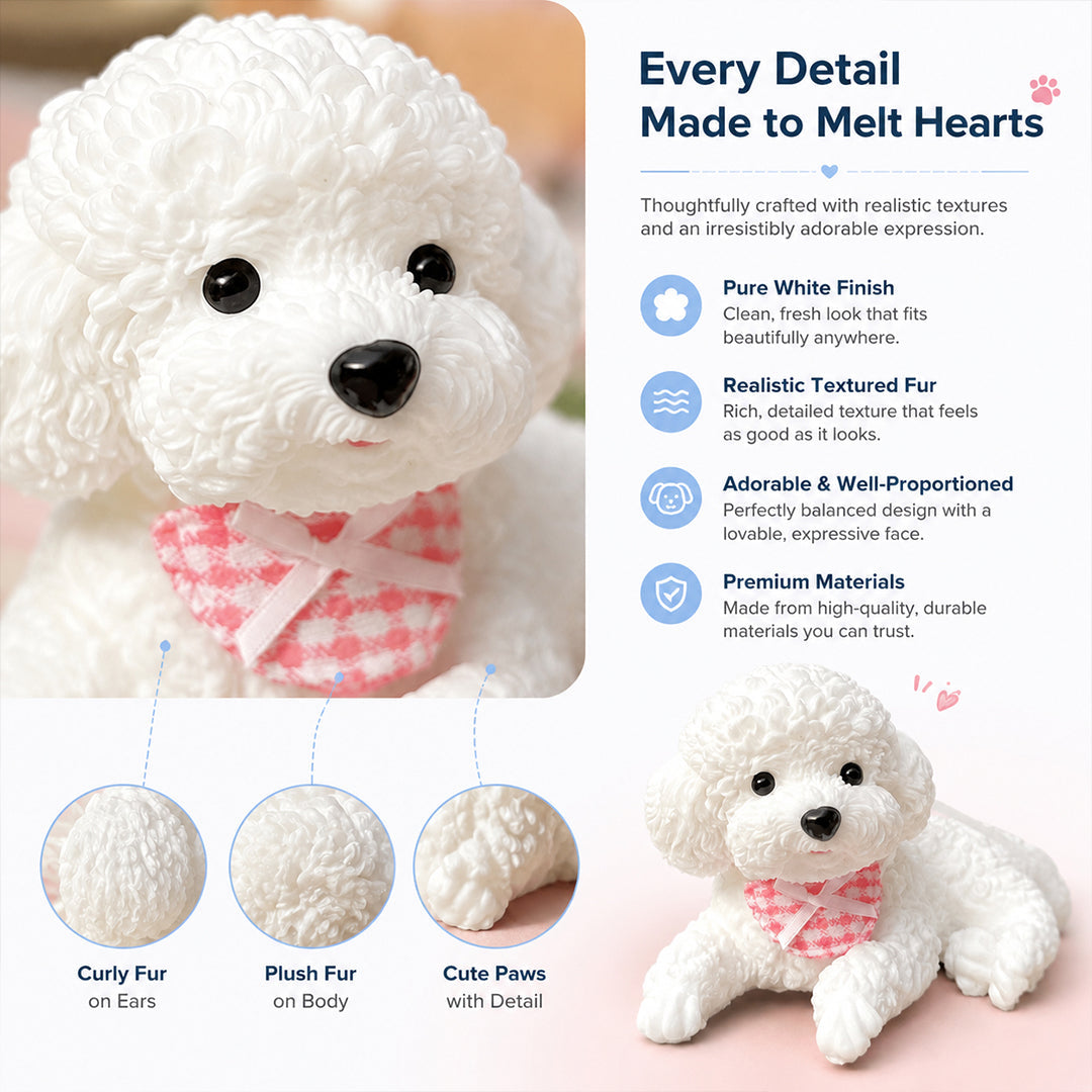 Dashboard Buddy-Squeezable Puppy Toy with mat