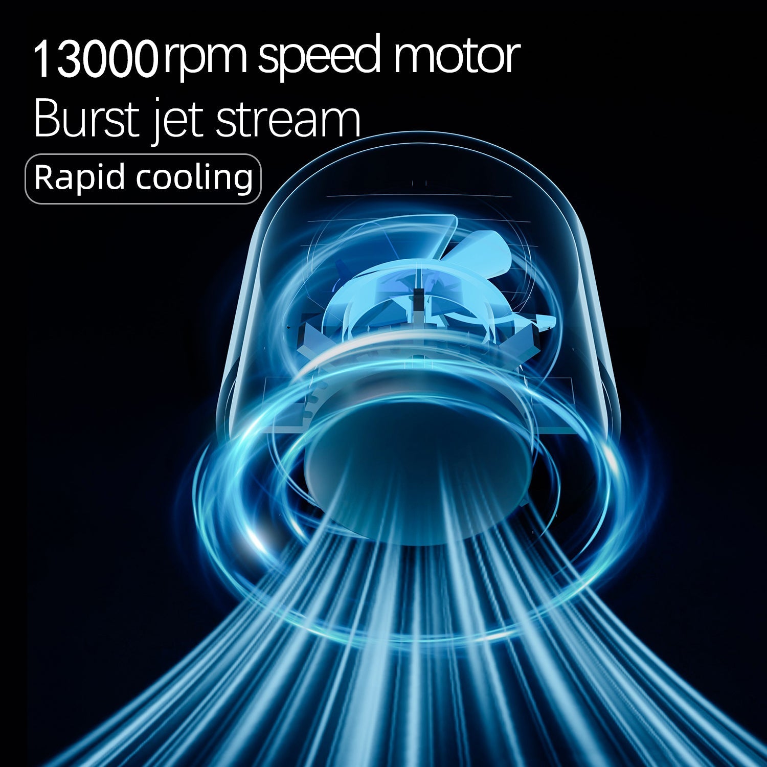 IceRush Turbo – Handheld Fan with Instant Cooling Plate & LED Light