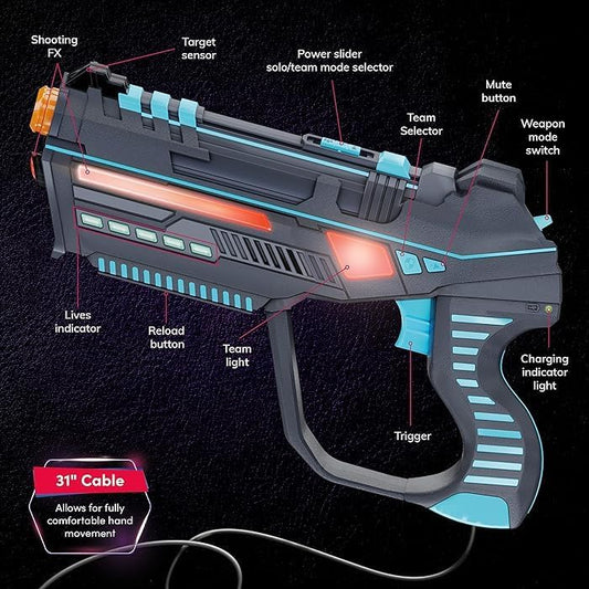 Laser Tag Guns & Vests Set, Indoor & Outdoor Game for Kids and Teens