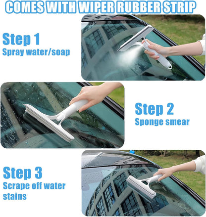 3-in-1 Spray Window & Mirror Squeegee