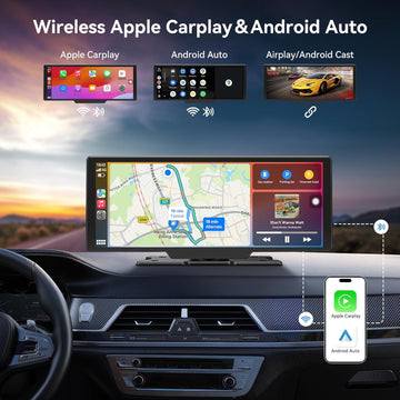 Carvera Smart 10.26" CarPlay & 4K Dual-Dash Cam System