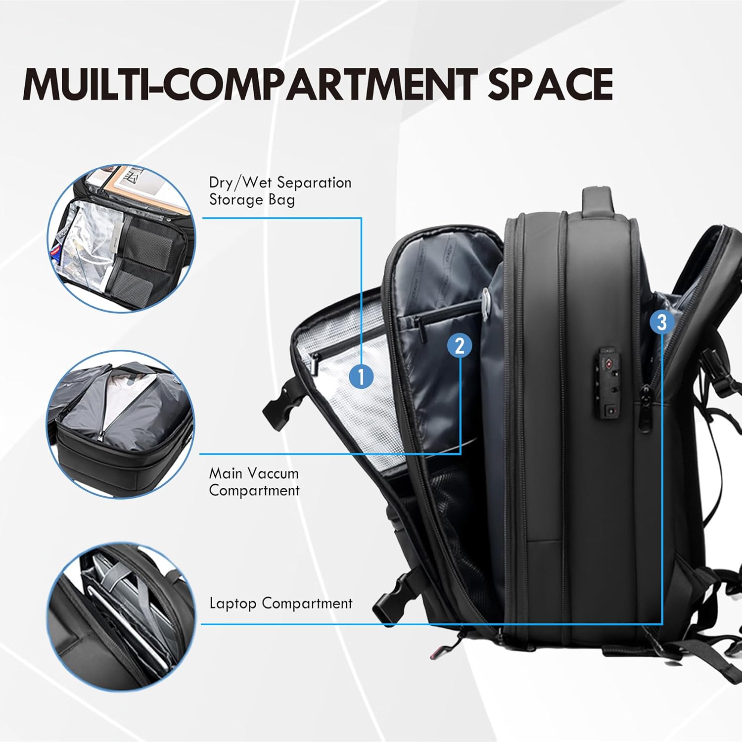 AirSeal Pro – Vacuum Compression Travel Backpack