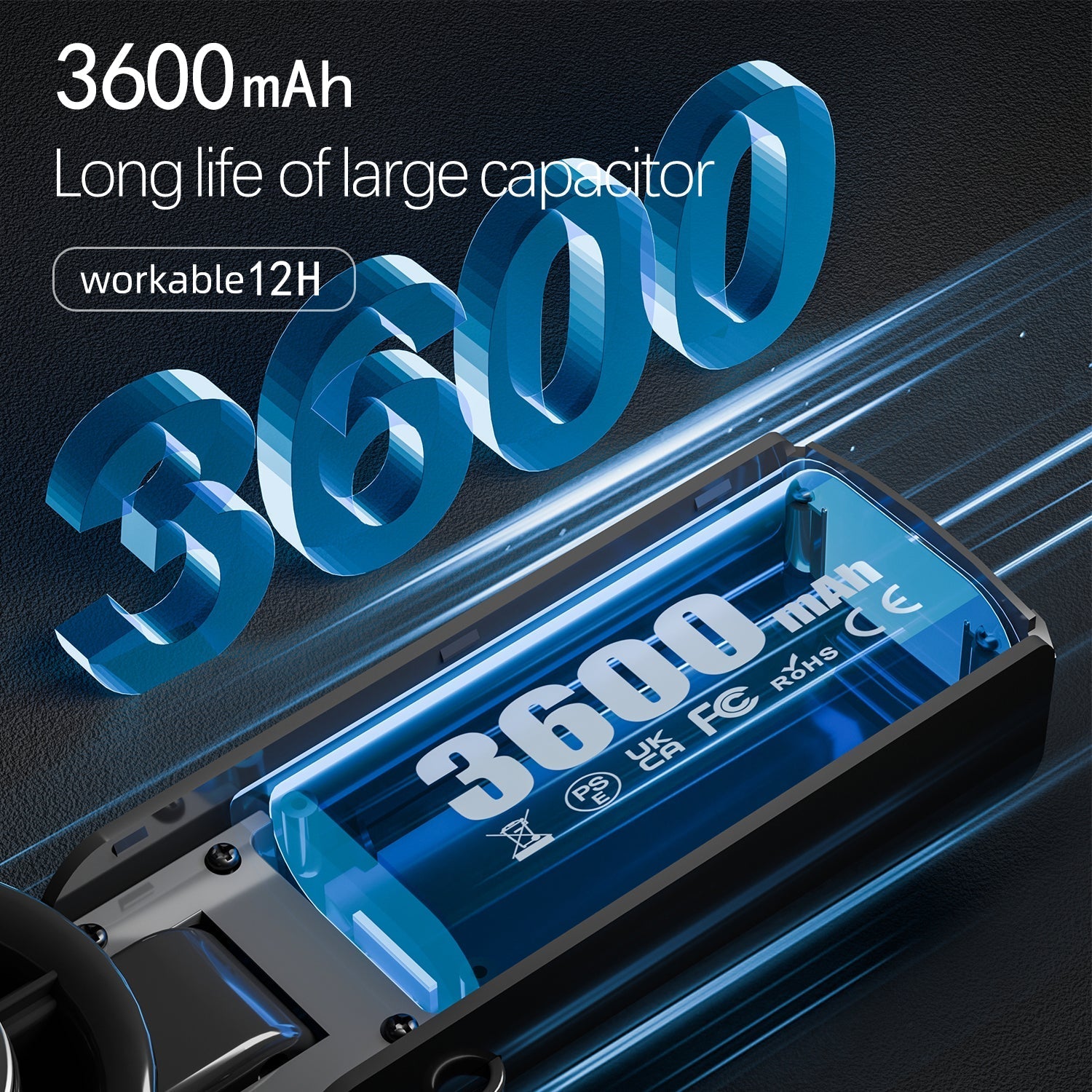 IceRush Turbo – Handheld Fan with Instant Cooling Plate & LED Light