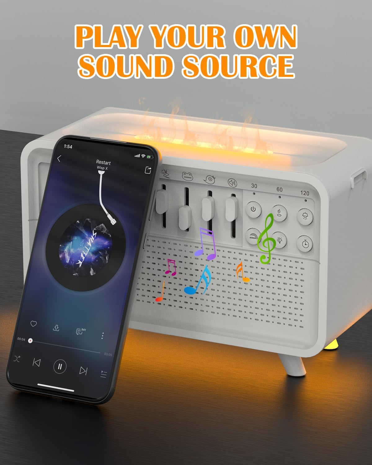 DreamMix Pro – White Noise Sound Machine with Scented Mist & Night Light