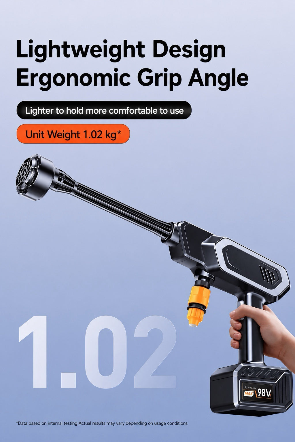 AquaJet Cordless High-Pressure Washer Kit with 7500mAh Battery