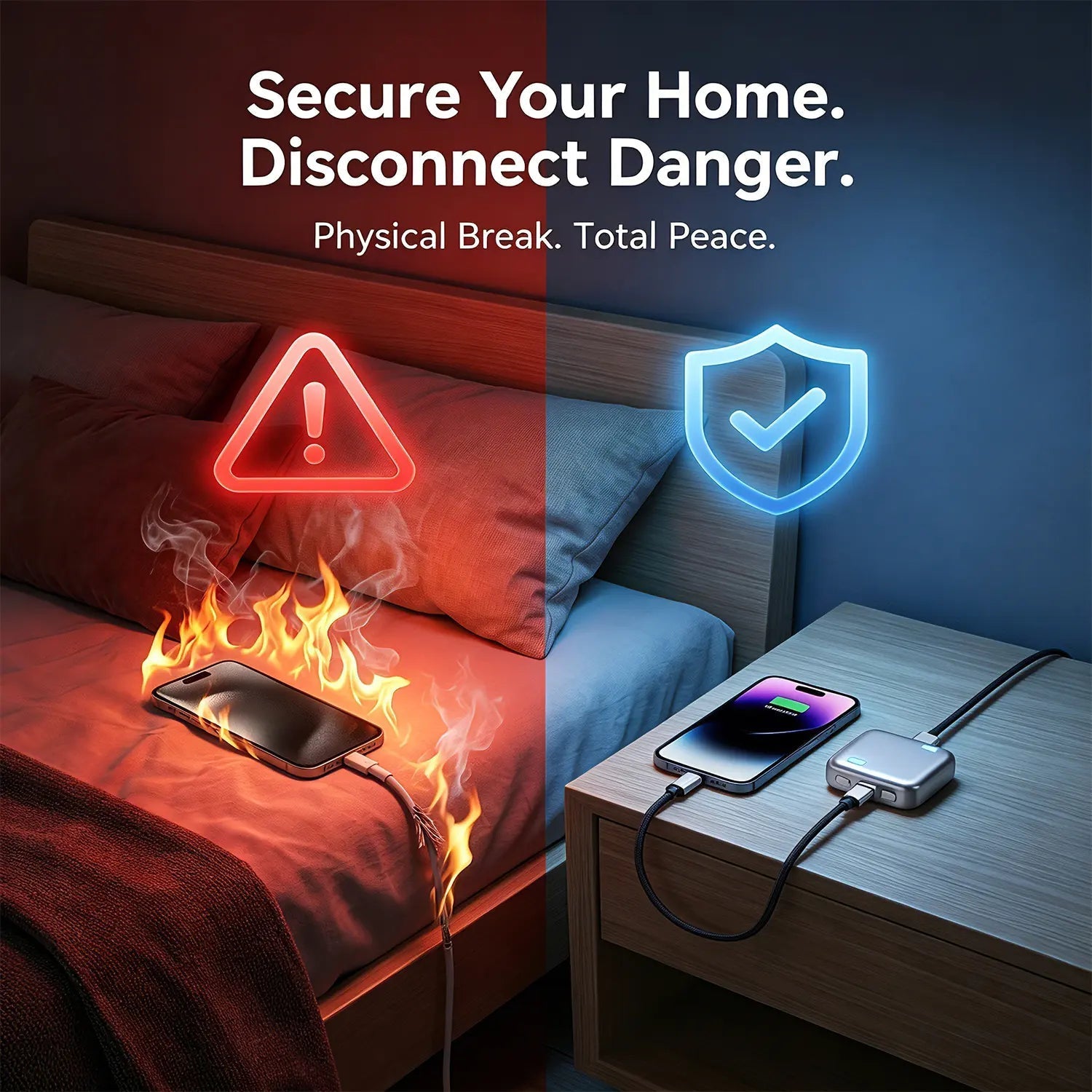 AI Battery Guard: The World’s First 140W Physical Power-Cut Tool for 100% Battery Health & Home Safety