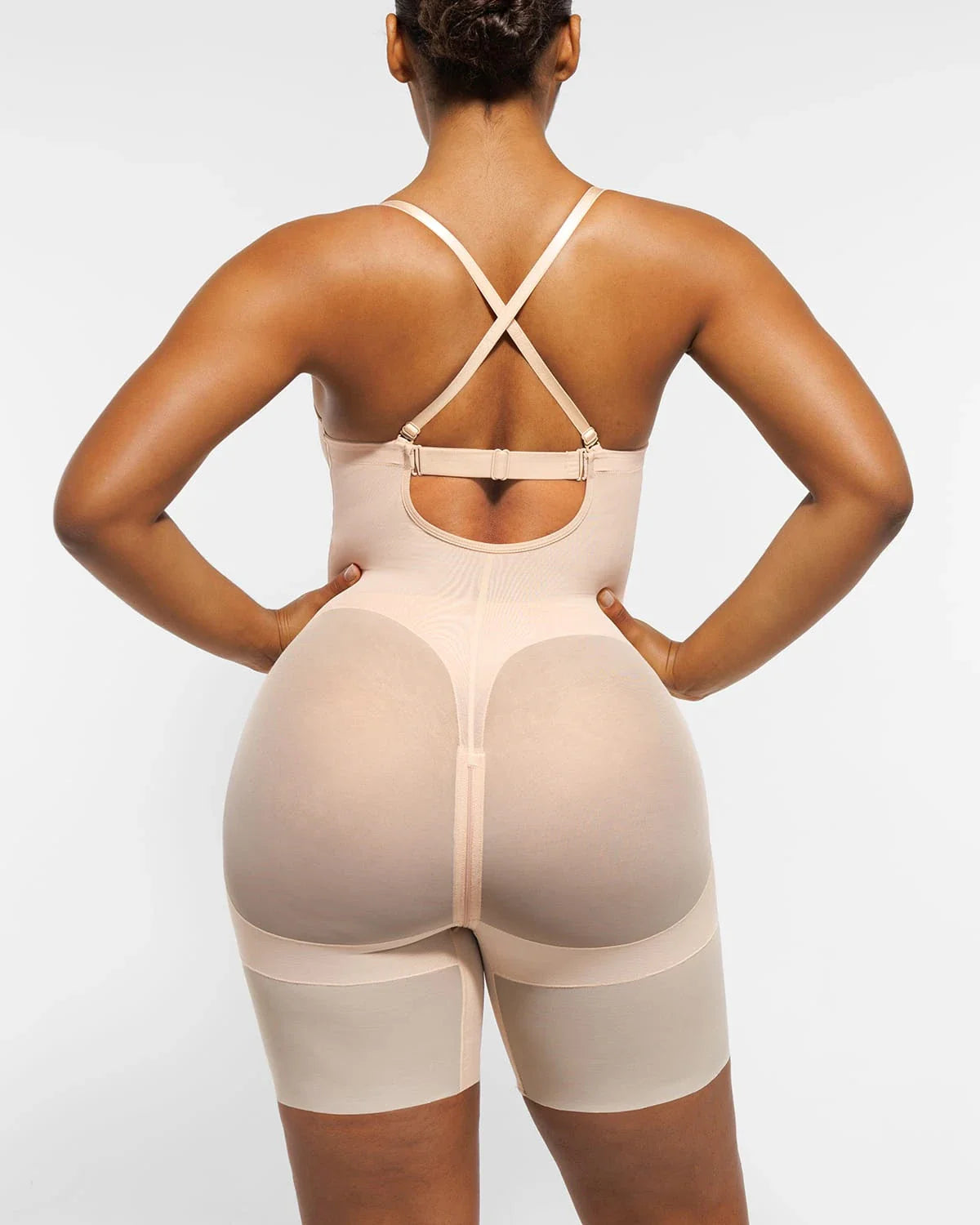 BOOT-YEAH™ MeshSmooth™ Deep Plunge Shaping Bodysuit