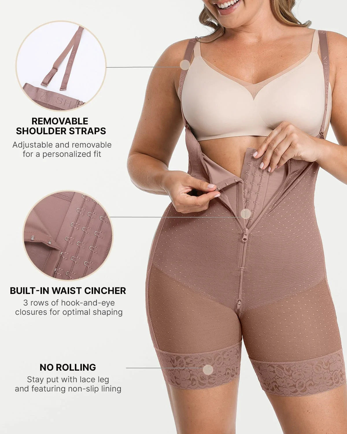 BOOT-YEAH™ AirSlim® High-Waisted Polka Dot Short
