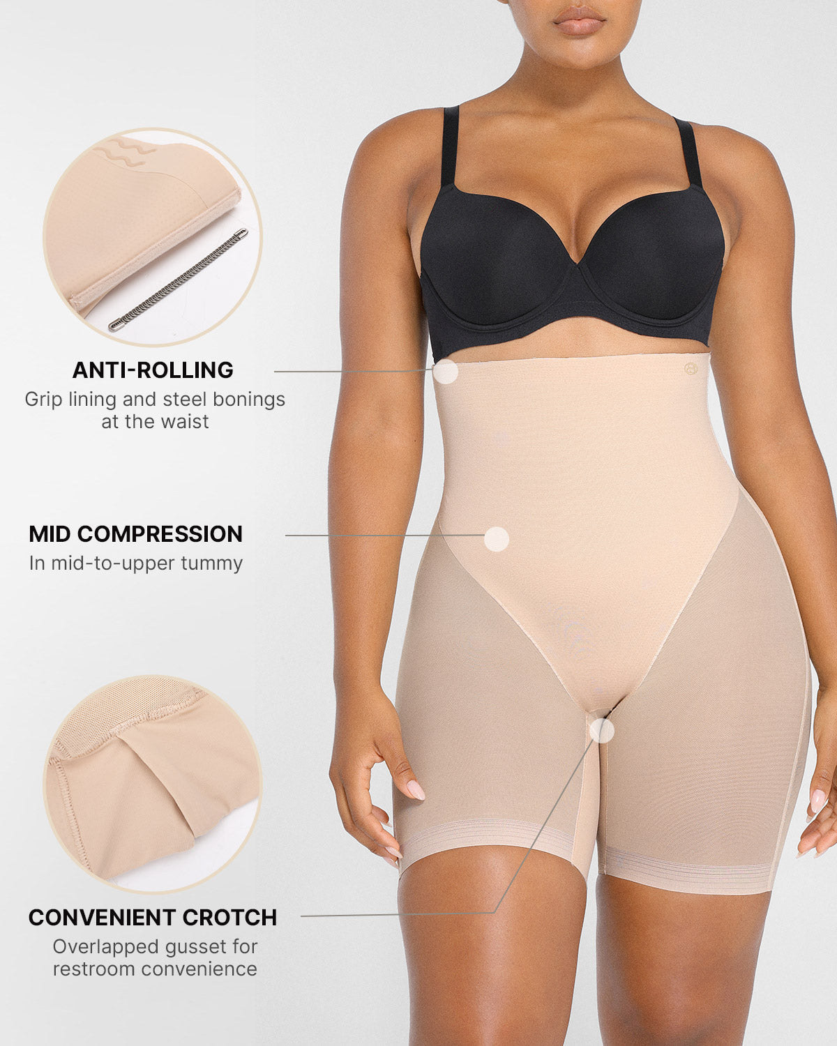 BOOT-YEAH™ MeshSmooth™ Butt-Lifting Mid Thigh Short