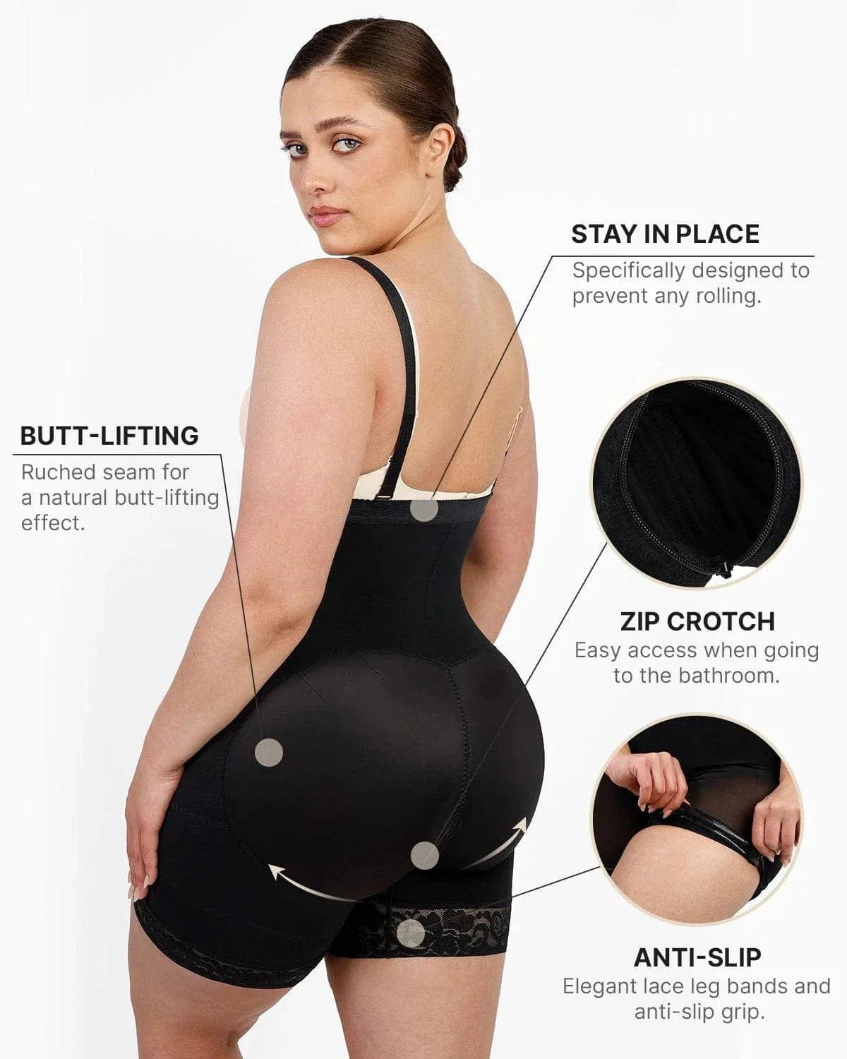 Bare Essentials™ AirSlim® Plus Curve Side Zipper Short