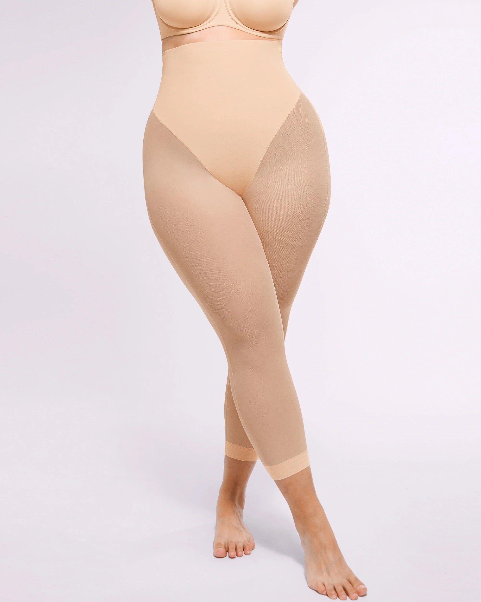 BOOT-YEAH™ MeshSmooth™ High-Waisted Mid Thigh Short + Capri