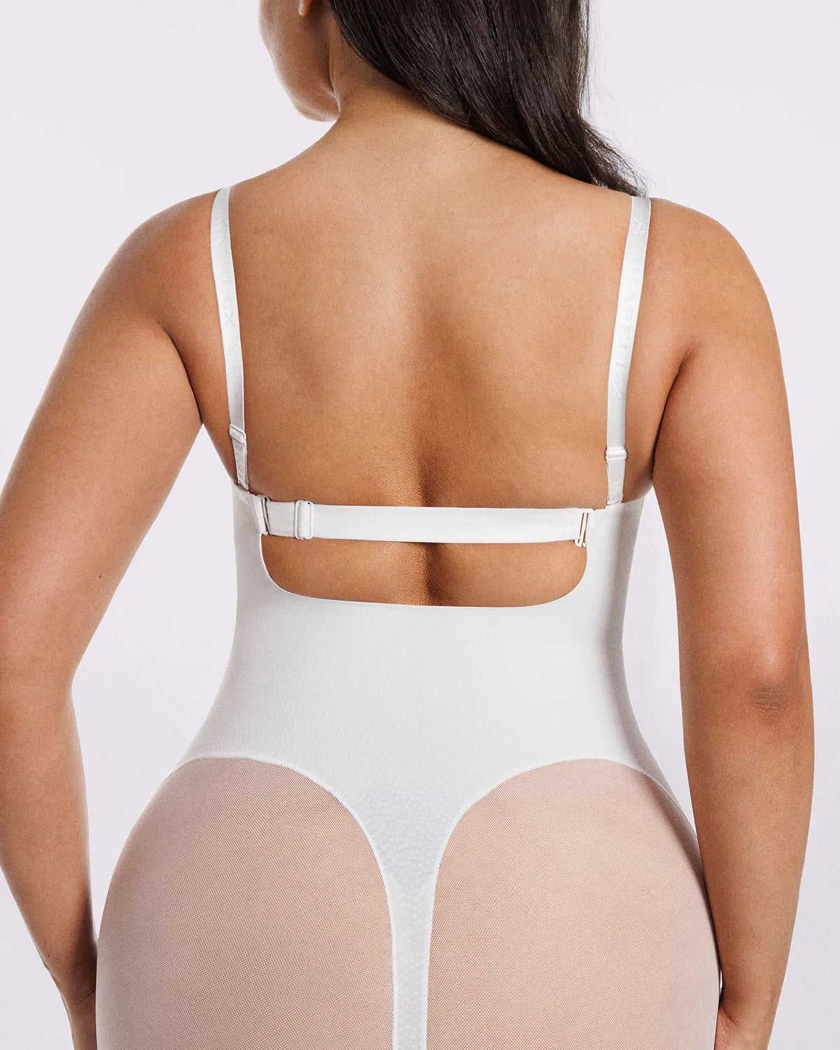 Bare Essentials™ MeshSmooth™ Low Back Mid Thigh Bodysuit