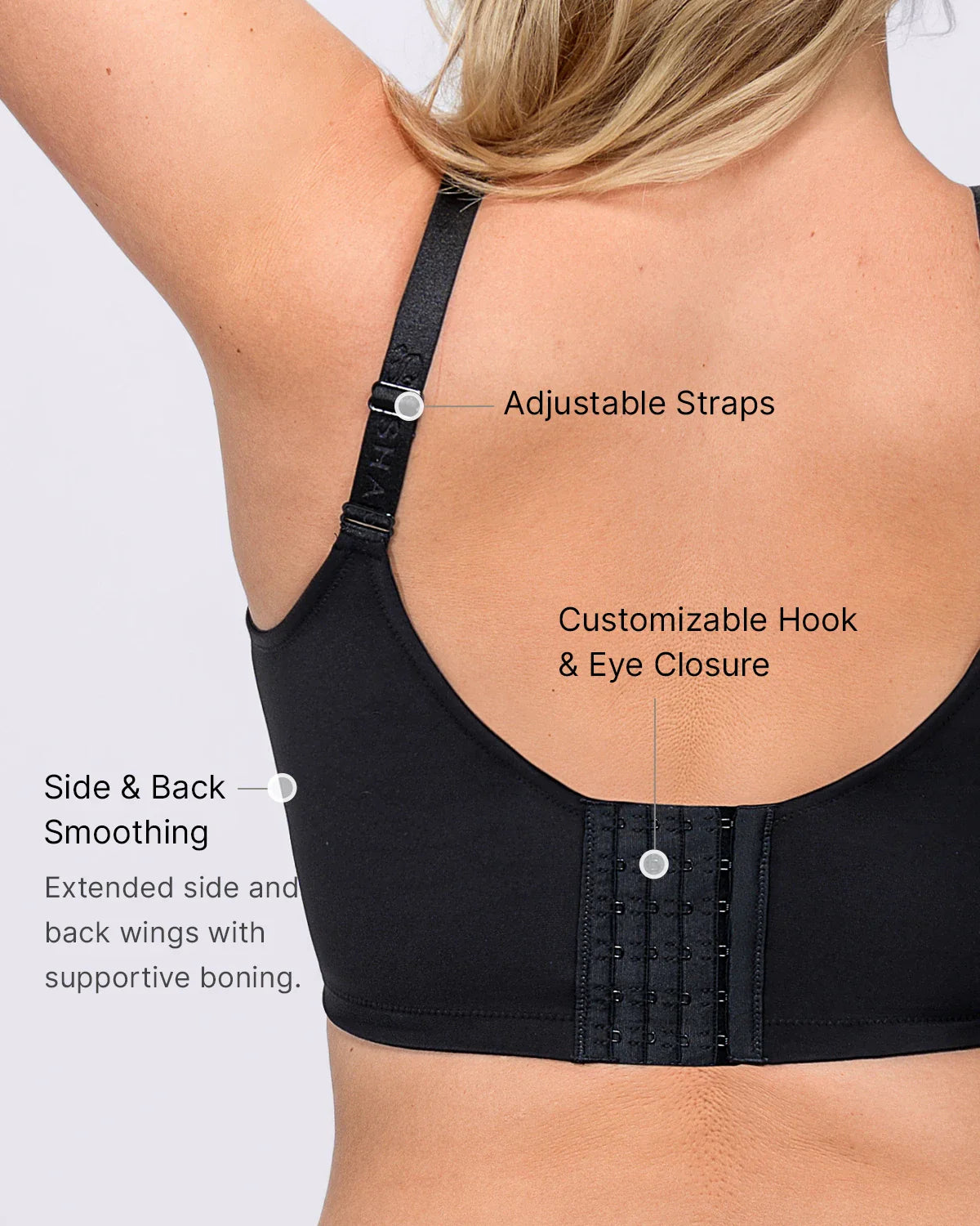Back Smoothing Lace Underwire Bra + MeshSmooth Short