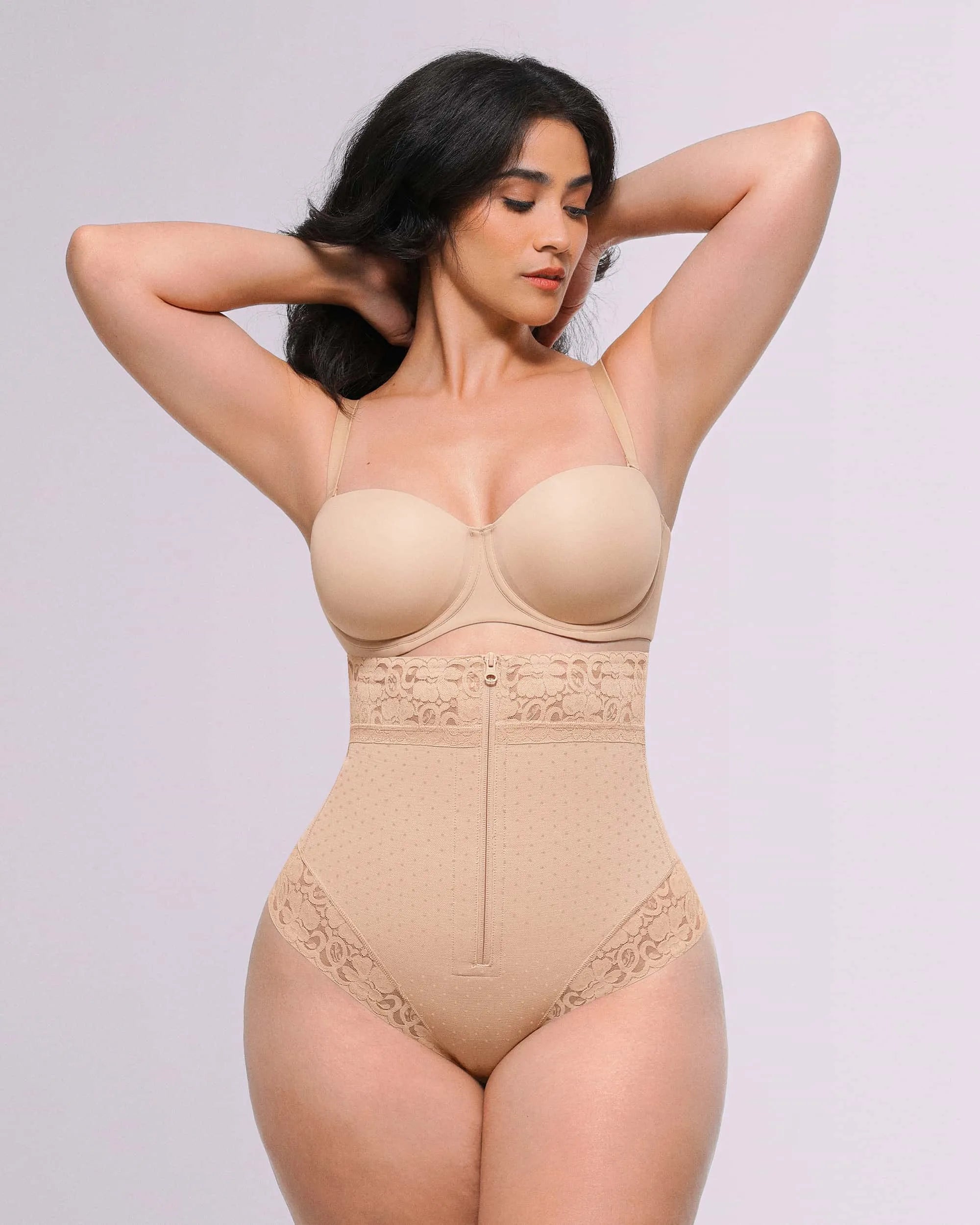Bare Essentials™ AirSlim® High-Waisted Polka Dot Shaping Thong