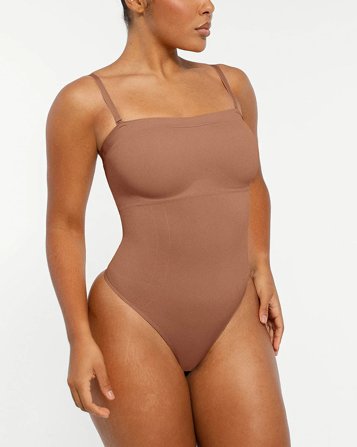 Bare Essentials™ Skin Flow Strapless Sculpt Thong Bodysuit