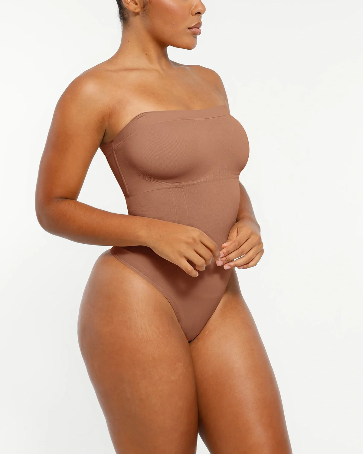 Bare Essentials™ Skin Flow Strapless Sculpt Thong Bodysuit