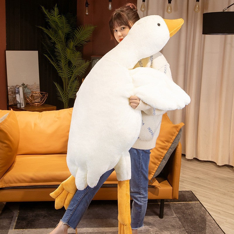 Big White Goose Doll Pillow Sleeping Plush Toy-10
