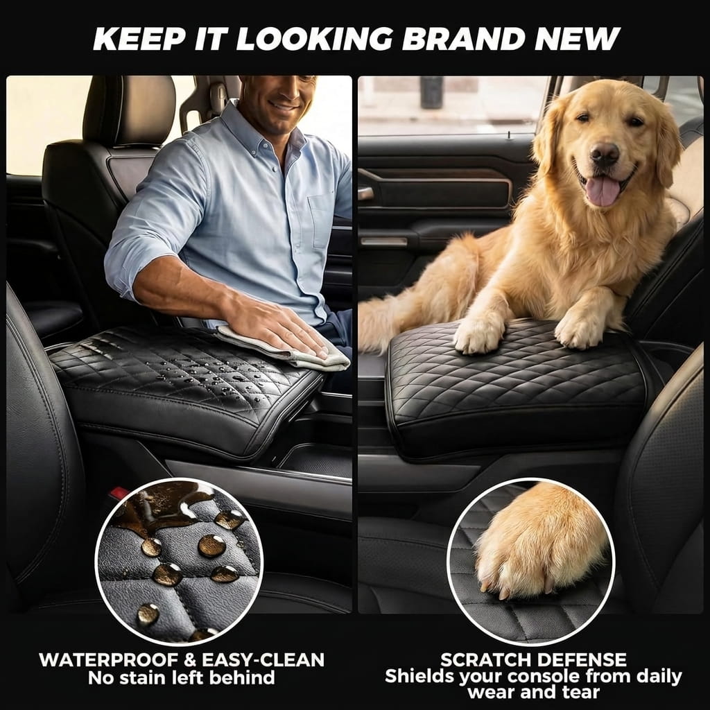 Premium Waterproof Car Center Console Armrest Cushion Pad