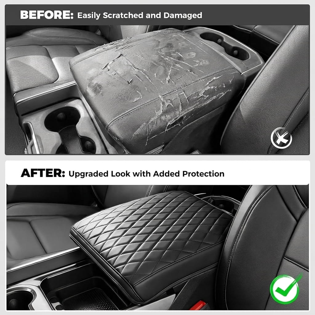 Premium Waterproof Car Center Console Armrest Cushion Pad