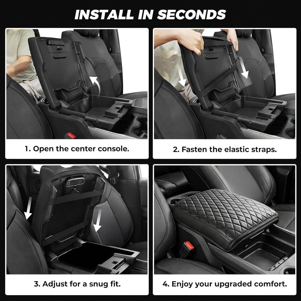 Premium Waterproof Car Center Console Armrest Cushion Pad