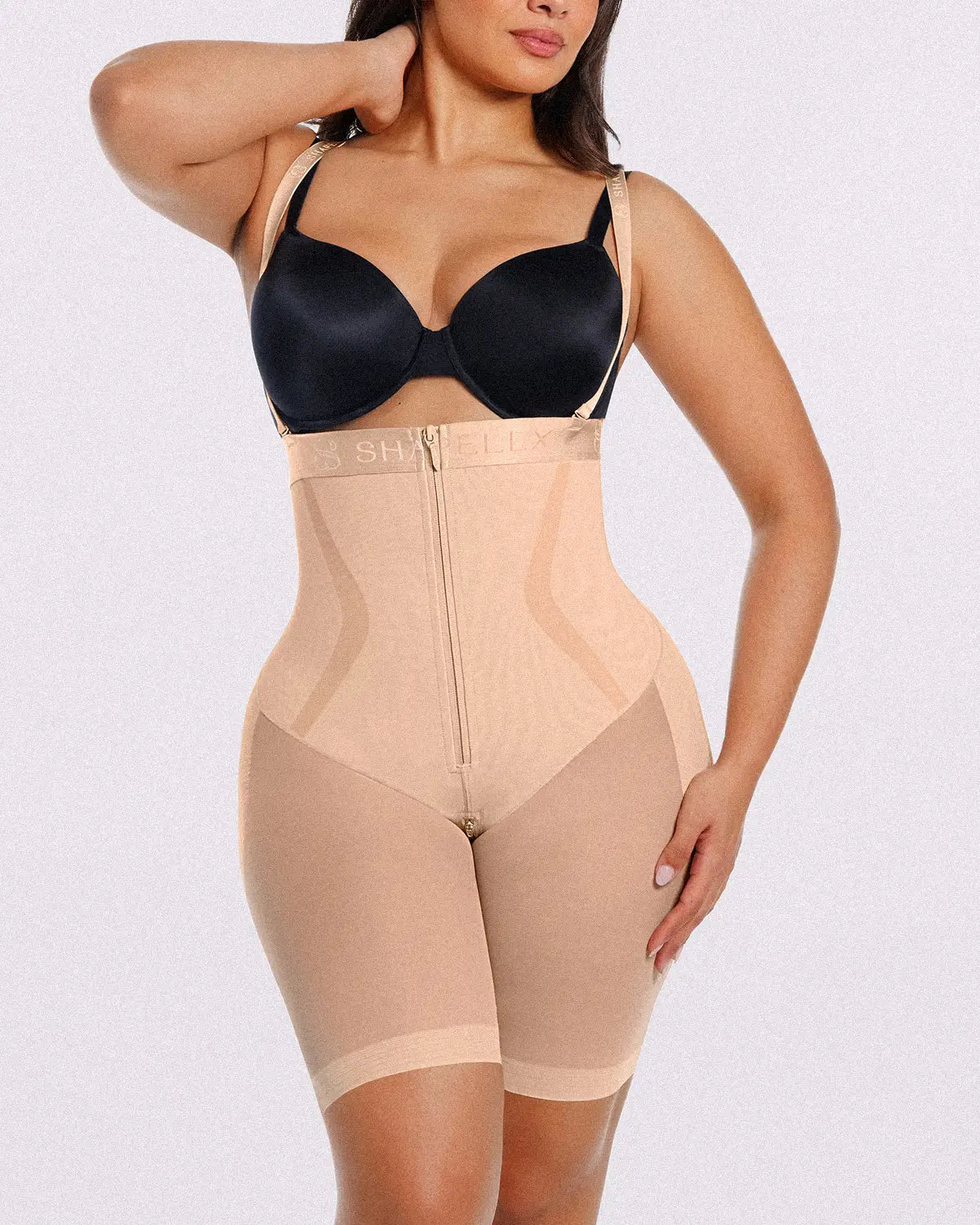 Back Smoothing Lace Underwire Bra + Airy Comfy Short