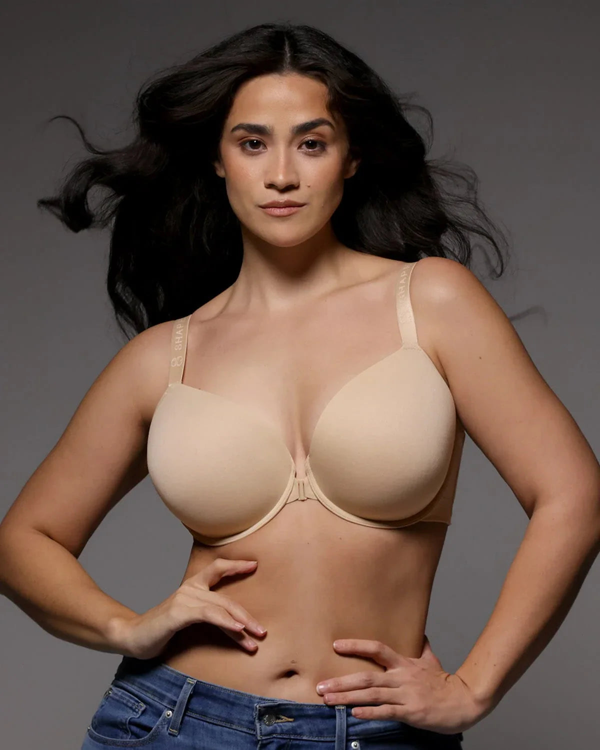 Bare Essentials™ Skin Flow Front Close Underwired T-Shirt Bra