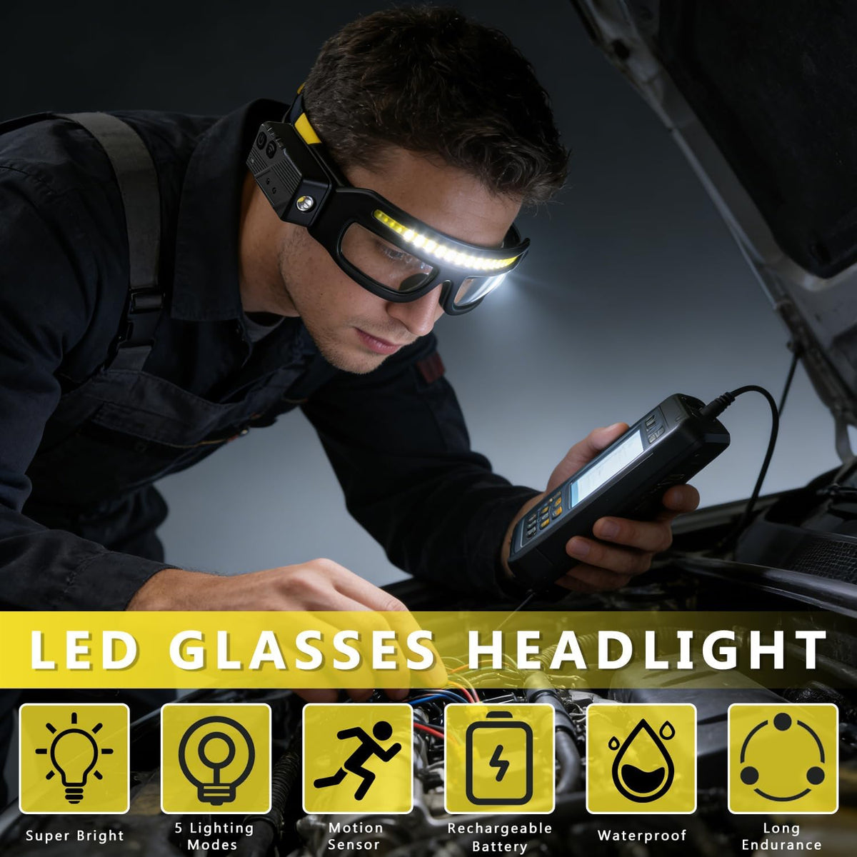 SD LED Work Light Glasses