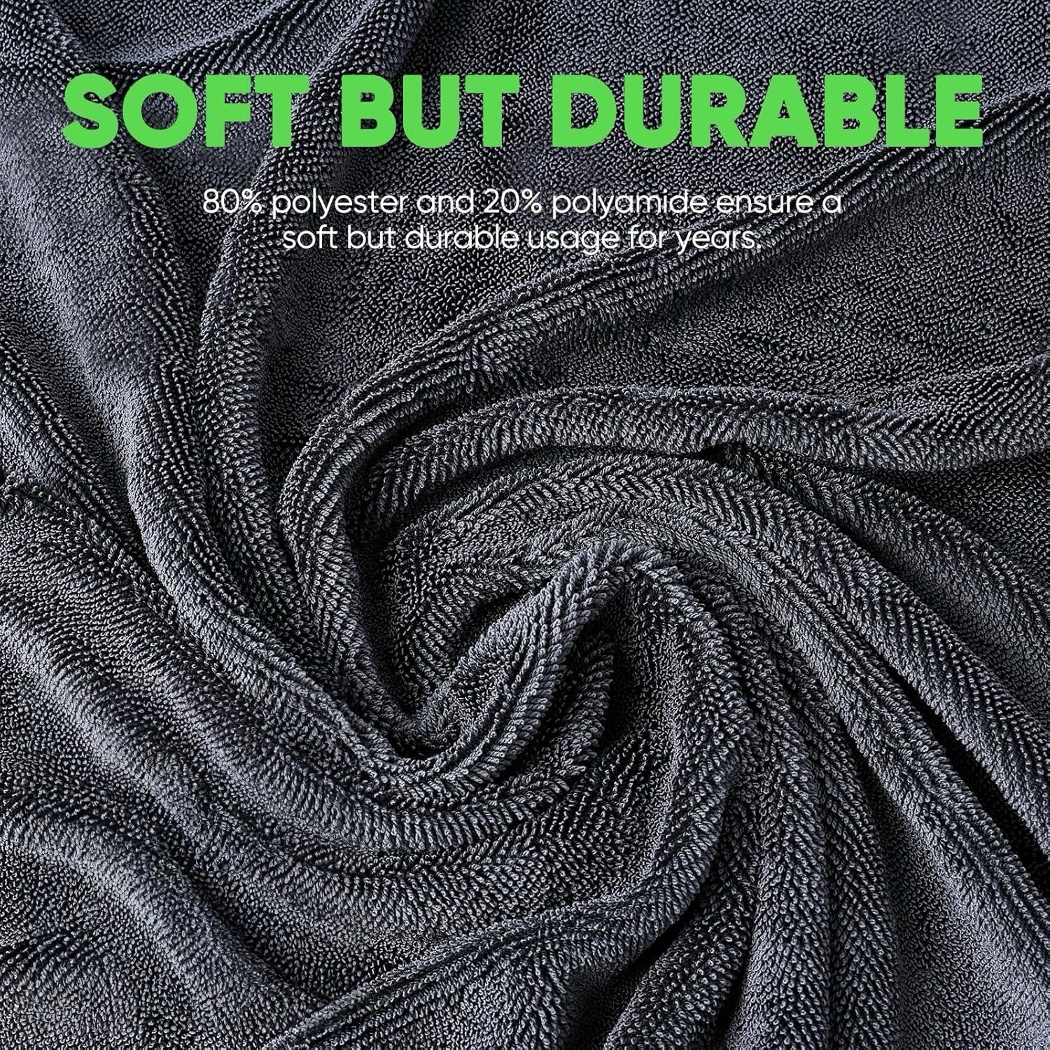 2+1 pcs MagicDry Twist-Weave Microfiber Car Towel – Streak-Free, Ultra-Absorbent, Scratch-Safe