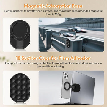 Double-Sided Suction & Magnetic Phone Holder