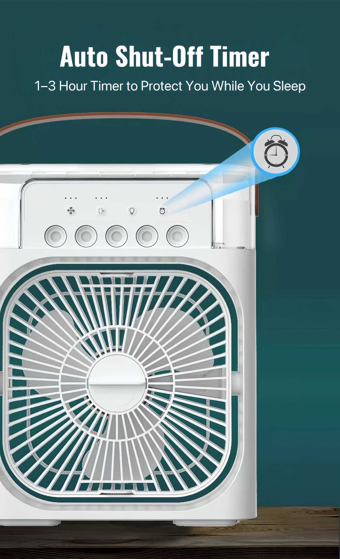 ChillBreeze Pro – Personal Cooling Fan with Adjustable Mist & Ambient Light