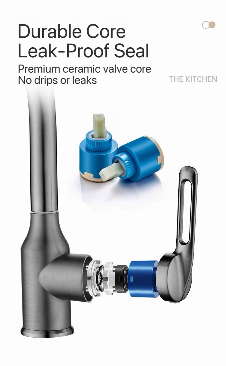 AeroSpa 4-Mode Stainless Steel Bathroom Faucet
