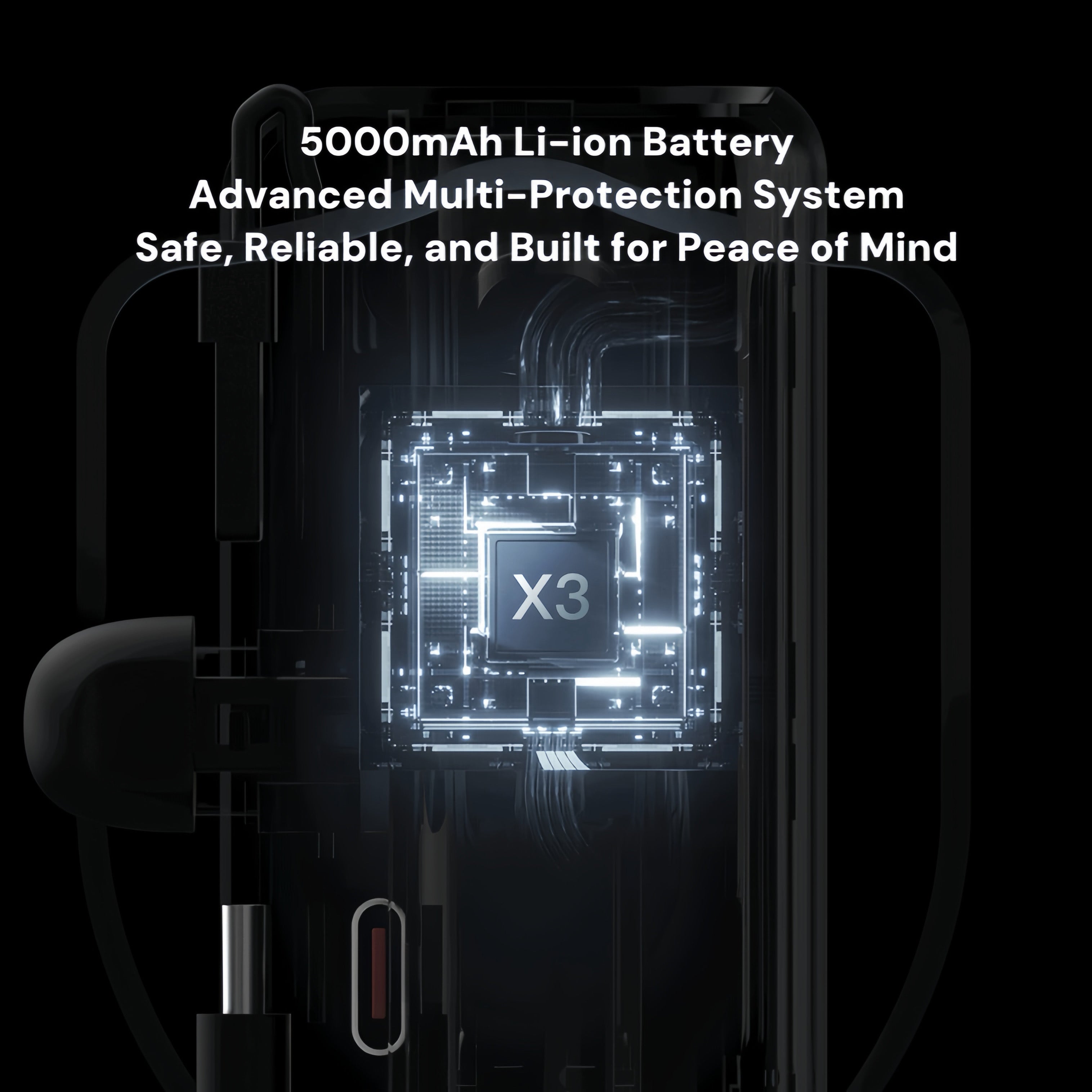 PowerCapsule 5000 — Ultra-Compact All-in-One Emergency Power Bank (Lightning / Type-C)