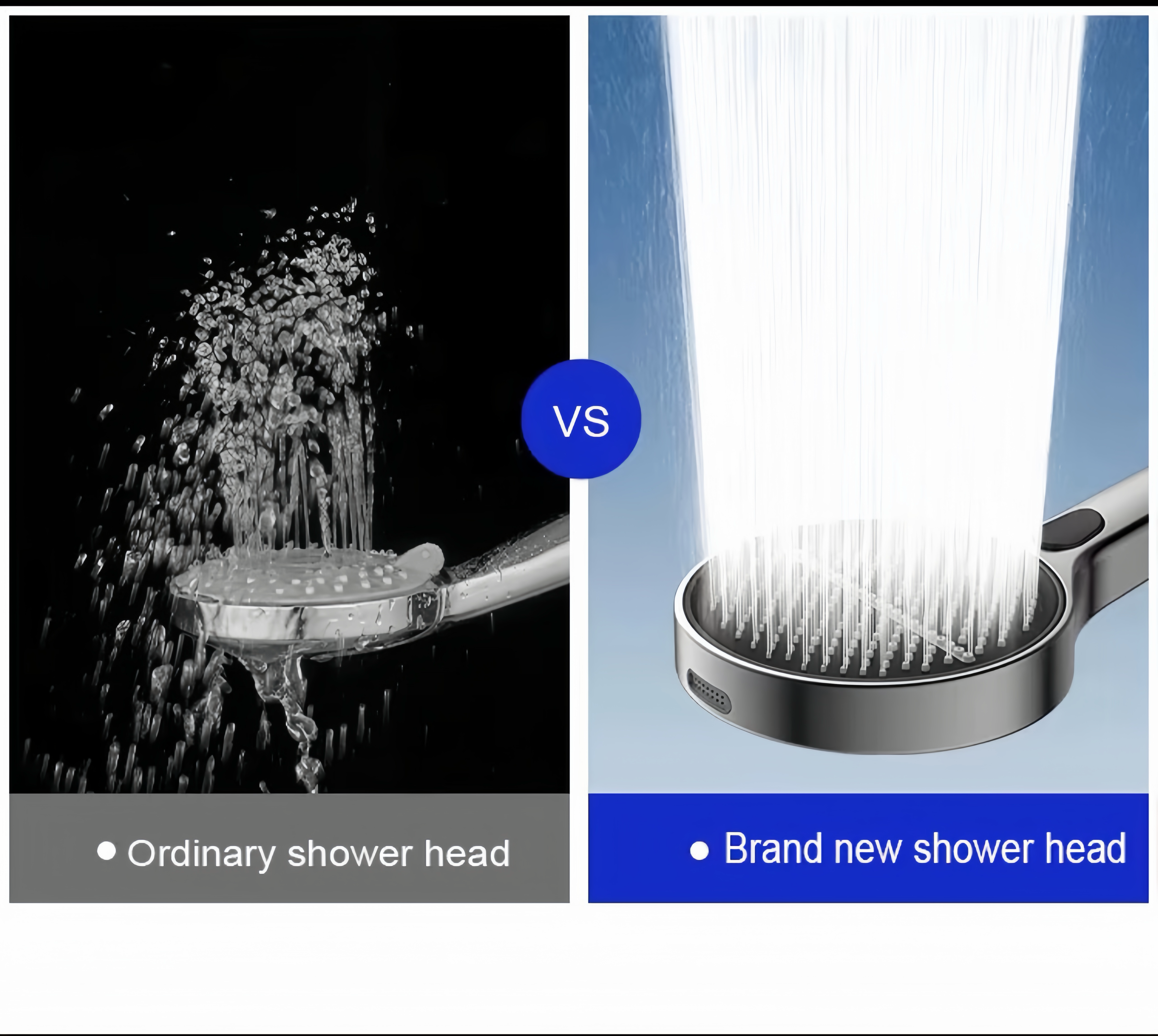 VortexRain XL Wide-Coverage 4-Mode Handheld Shower Head