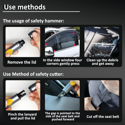 CrashEscape Mini – Emergency Window Breaker & Seatbelt Cutter