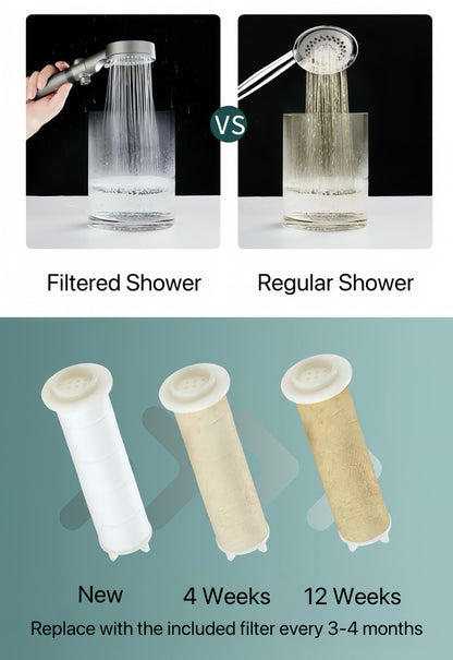 HydroBoost High Pressure 5-Mode Filtered Shower Head