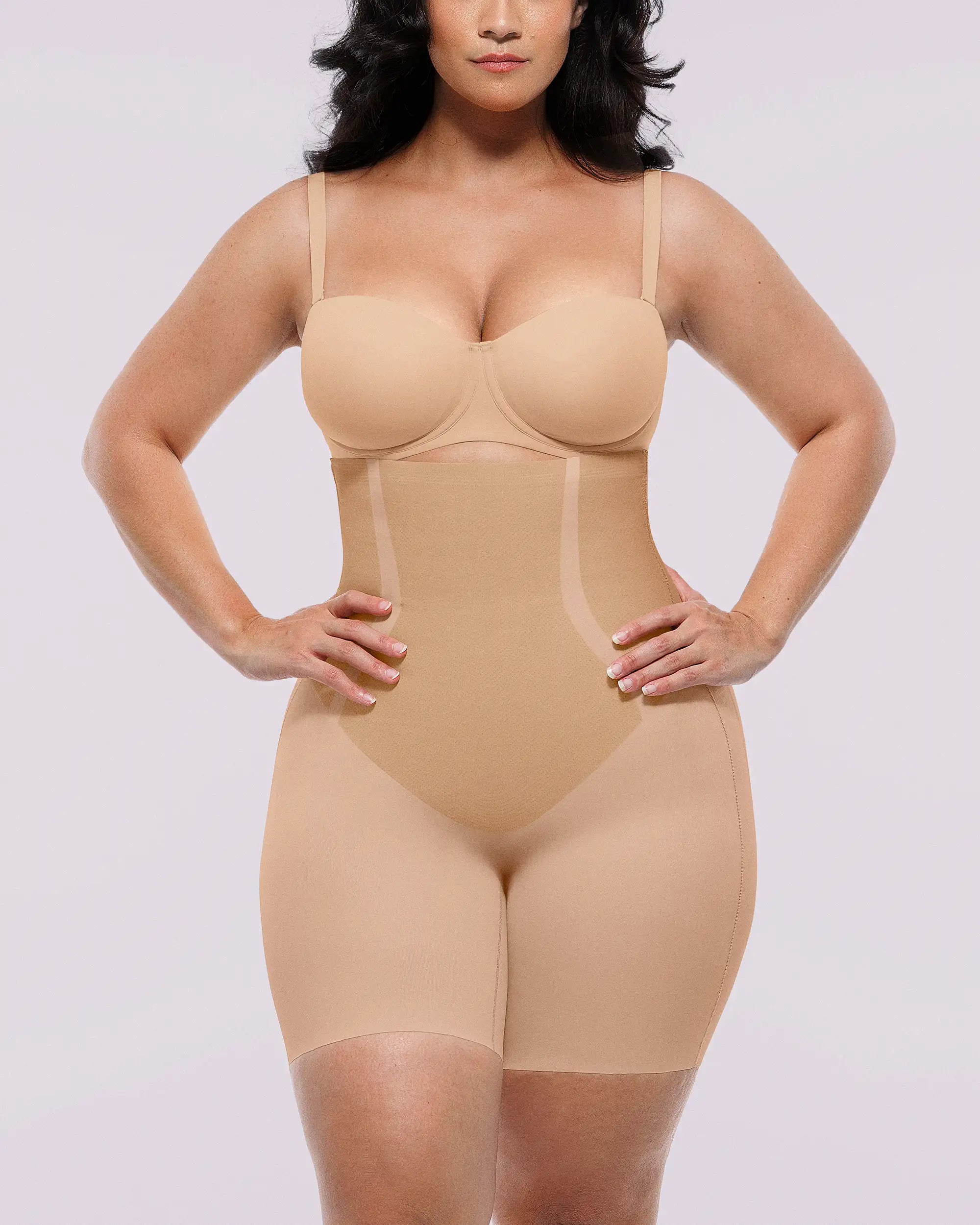 Curve Code™ LYCRA®FitSense™ High-Waisted Mid Thigh Short