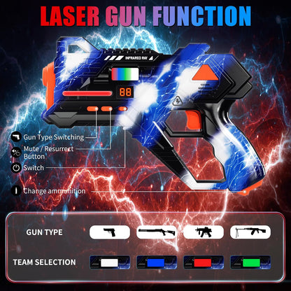 Rechargeable Laser Tag Set of 4