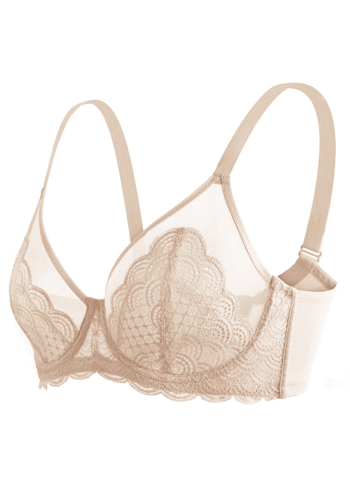 Mermaid Scales Lace Unlined Bra