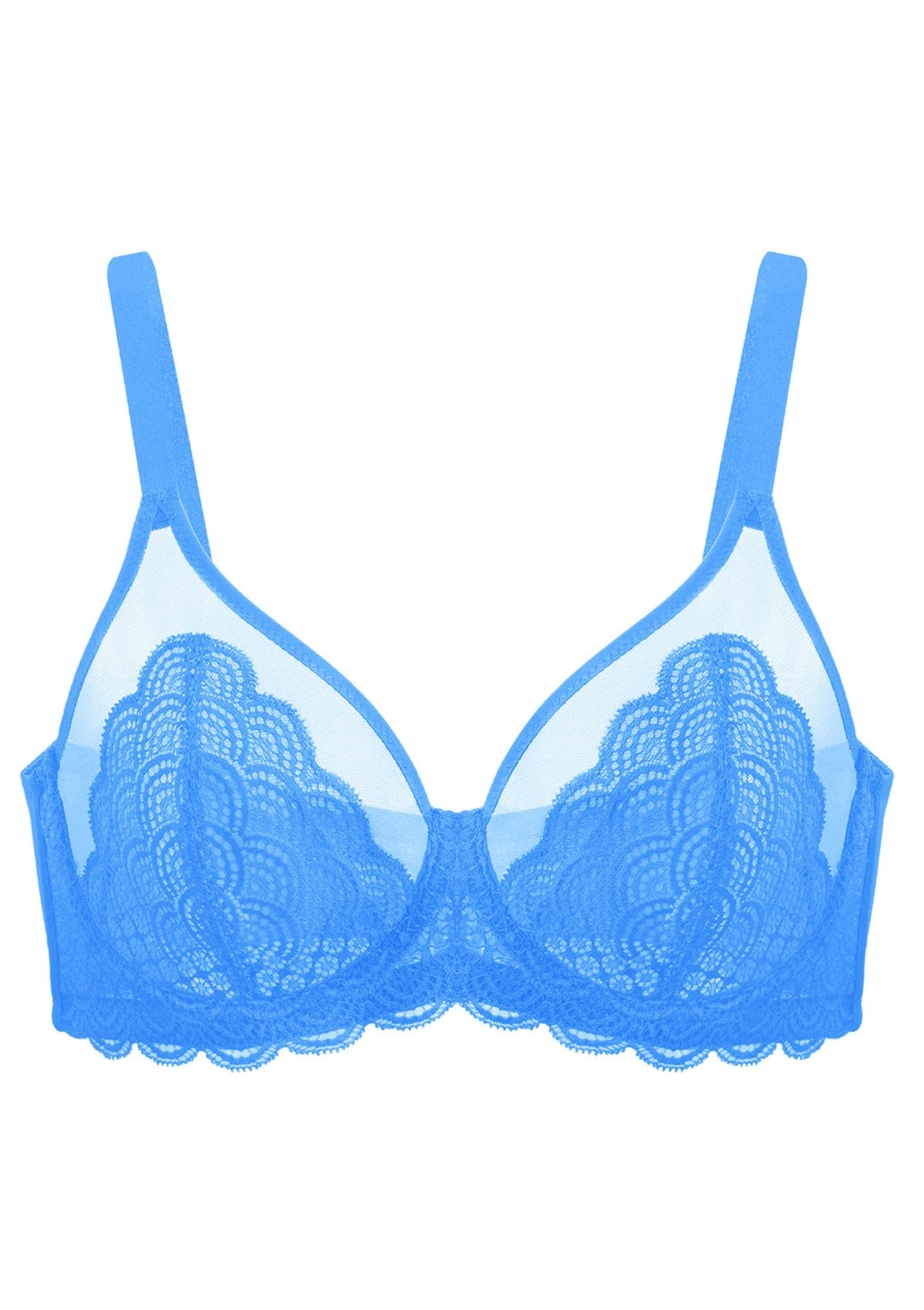 Mermaid Scales Lace Unlined Bra