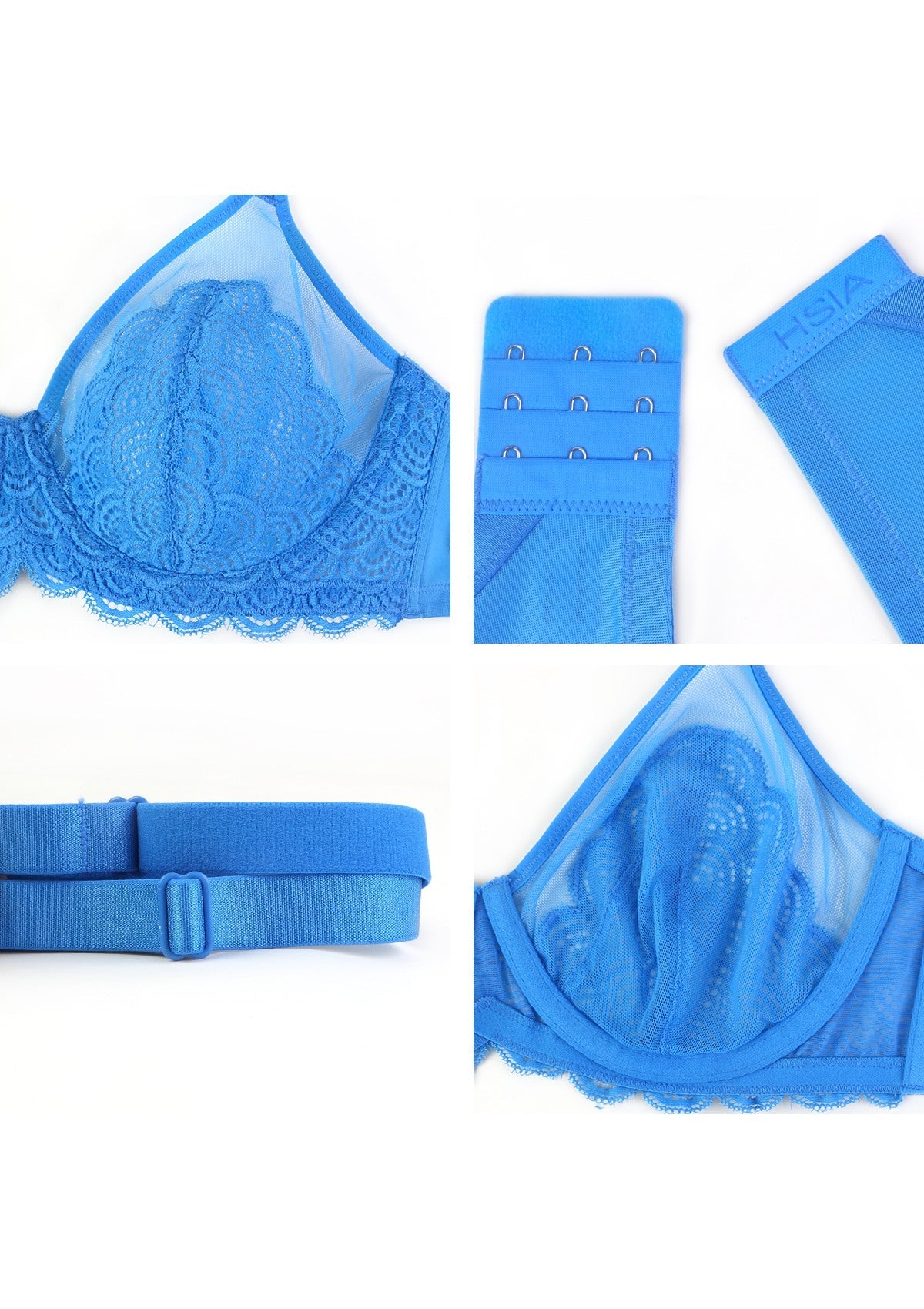Mermaid Scales Lace Unlined Bra