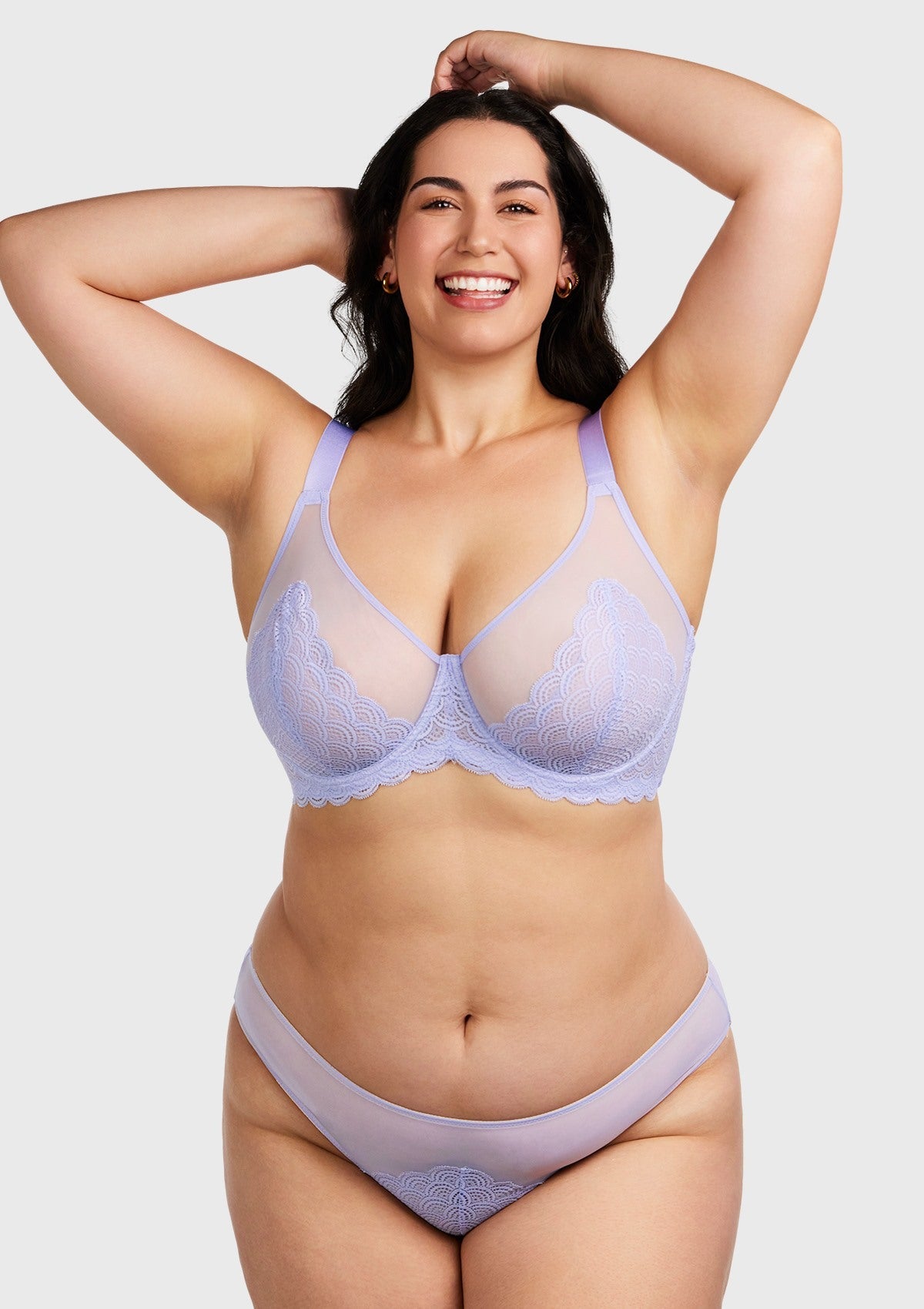 Mermaid Scales Lace Unlined Bra